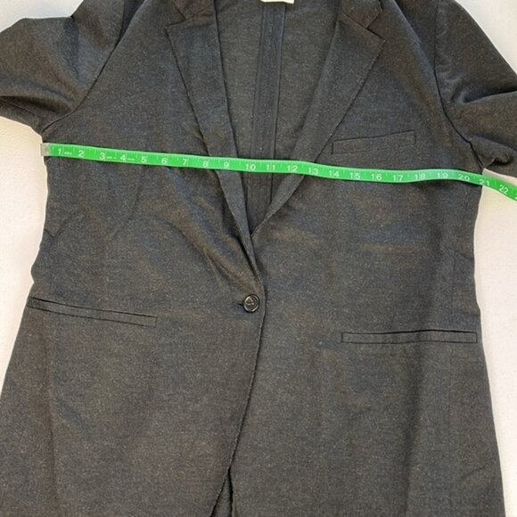 Forte Forte Wool Blazer Heathered Gray Single Button Lightweight Jacket XL - Picture 6 of 9